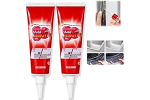 JINJIAR 2PCS Mould and Mildew Remover,Mould Extreme Remover Gel,Household Mould Remover Gel,Mould Cleaner for Walls,Gel Mould Remover,Mold Remover Spray for Bathroom&Kitchen,Mould and Mildew Remover for Walls