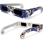 ASTROLUM Solar Eclipse Glasses ISO 12312-2:2015 Approved and CE Certified to Observe Eclipses with Maximum Safety, Meet EU 20