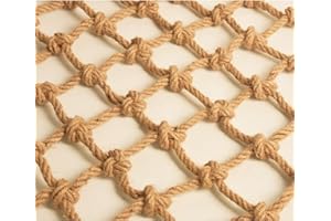 HTRY Filet d'escalade pour Enfant Filet D'extérieur pour Enfants Corde d'escalade Filet De Corde De Chanvre Lourd échelle De Camion Remorque Filet Hamac Corde D'extérieur Filet De(2 * 3m/7 * 10ft)