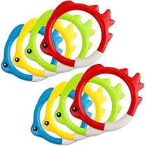 Lot De 2 Anneaux De Plongée 2,5 M – Jouets De Piscine En TPE – Pour Enfants Et Adultes – Parcours Sous-Marin, Jeux Aquatiques, Entraînement Apnée – Cadeau Été