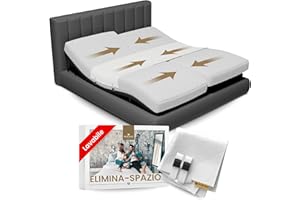 BEDBINDER DELUXE Fascia Unisci Materassi Singoli in Matrimoniale - Bed Bridge Connettore con Cinghie Regolabili - Kit Ponte per Unire Due Materassi e Tenere Uniti - Extra Strong Installato in 2 Minuti