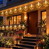 Desidiya 12 Starburst Sparkle LED String Lights for Decoration Warm White | Lighting For Diwali Decoration For home 10Ft USB