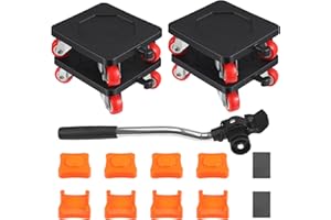 QCXWCJWD Furniture Lifter Mover Tool, Heavy Duty Moving Wheels, Single Load Capacity 400KG，Furniture Dollies Moving for Moving Equipment Heavy Furniture Appliance Refrigerator Sofa (15)