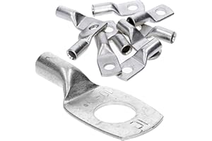 10 sztuk Kalitec HR10-10 standardowych końcówek kablowych 10 mm² M10 I bez widocznego otworu I Made in Germany