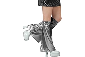 Atosa 14481 Costumes Leg Warmers Unisex Single Size Silver-Carnival