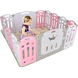 Parc Bebe Barriere De Securite Enfant Modulable Plastique Protection De Porte Pour Les Grands Jeux Evolutifs 10 Panneaux Amazon Fr Bebe Et Puericulture