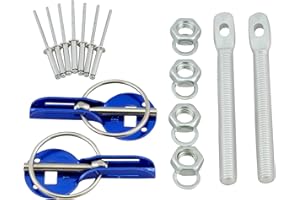 DL-RACING Motorhauben Schnellverschluss Splintbolzen | Motorsport Rallye | Blau