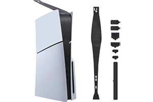 Mcbazel Dust Cover for PS5 Slim with Side Filter, 8 In 1 Dust Protector and Dust Plugs for PlayStation 5 Slim Disc & Digital Edition Console, Only Compatible with PS5 Slim(Not for PS5/PS5 Pro)