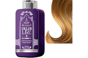 Lissage Indien Delhi Lizz Blond 1 L , Traitement Capillaire Brésilien Sans Formol Pour Cheveux colorés, méchés et décolorés et bruns Lissage Indien Professionnel, Conçu pour Salons et Domicile