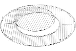 FORYEYC 54.6 cm Rust-in-Grate Round Grill for Weber 57 cm Charcoal Grills, Gourmet System 57 cm Kettle Grill, One-Touch, Performer, Bar-B-Kettle and Master-Touch, BBQ System Replacement Parts for