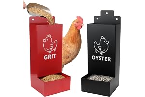 2-pack fodrautomat höns, ostronskals-fodertråg av metall, för höns, ankor och fjäderfä, fodertråg, foderdispenser, hönstallti