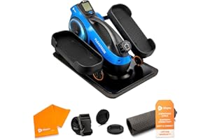 LifePro Pedal Exerciser Under Desk Bike for Light to Moderate Cardio, Mini Elliptical Machine with 8 Resistance Levels and Bluetooth, Compact Exercise Trainer for Home or Office Use