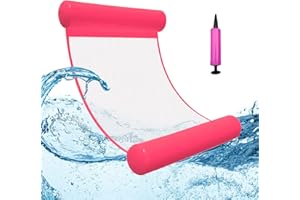 YI'ANTAI Hamaca Flotante Piscina, Colchoneta Piscina Adultos 4 en 1 Cama Flotante, Tumbona Piscina Hamaca de AguaHamacas de Piscina Colchonetas Piscina 80 * 130CM