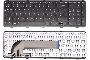 AJPARTS UK AJParts New Replacement Laptop Keyboard For HP Probook 450 470 G0 G1 G2 455 G1 G2 727682-031 721953-031 639396-031 Black With Frame UK Layout Quick Shipping