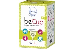 INTIMY BE CUP - Coupe Menstruelle BeCup Taille 1 - Coupe Menstruelle - Confort et Sécurité