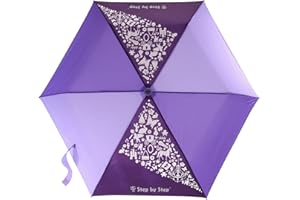 Step by Step Regenschirm, Magic Rain Effect, Doppler für Kinder, inkl. Farbwechsel, Tasche und Handschlaufe, für die 1. bis 4. Klasse