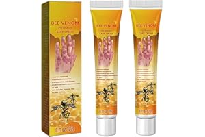 HIXIDELI Bee Venom Psoriasis Treatment Cream, New Zealand Beevenom Propolis Bee Professional Treatment Gel, Fast-Acting Relief Bee Venom Cream Psoriasis Treatment Cream, Soothing Psoriasis Cream