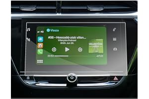 [2 Stück] SXCY Opel Corsa F 2020 2021 2022 Navigation Schutzfolie, 7 Zoll GPS Display Transparent Kunststoff Schutzfolie, 4H Härte Kratzfest Anti-Fingerabdruck