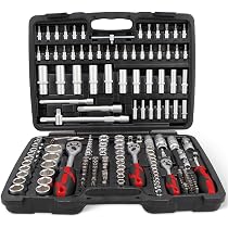 Set 19 Chiavi A Bussola Per Gallo - 8-32 Mm, Acciaio Cromo-molibdeno, Per Cricchetto 3/8" E 1/2"