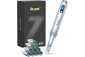 Dr. Pen M7S Microneedling Pen Set Microneedling for Professional & Home Use | Genuine Dr. Pen with QR Code • 6 Speed • Adjustable Needle Lenth • LED Screen Display • Replacement Set • 10 Cartridges