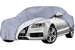 WALSER Bâche pour Voiture All Weather Premium 31048 enduite de PVC, résistante aux intempéries, imperméable, Protection UV, Bâche Complet