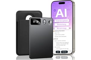 INTESSRY AI Voice Recorder with transcription, Note Voice Recorder App Control Dictaphone, Transcribe and Summarize with AI Technology, voice to text transcription Magnetic Phone call Recording Device