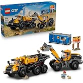 LEGO City Damperli Kamyon ve &Ouml;n Y&uuml;kleyici 60494-8 Yaş ve &Uuml;zeri Kız ve Erkek &Ccedil;ocuklar i&ccedil;in 3 Minifig&uuml;r ve Pug Cinsi K&ouml;pek İ&ccedil;er