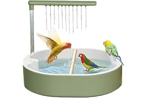 GÉNÉRIQUE Vogeldusche – Automatischer für Vögel, mit Wasserhahn | Zubehör für den Innenbereich für Wellensittiche, , Kakadus, Sittiche und Kanarienvögel