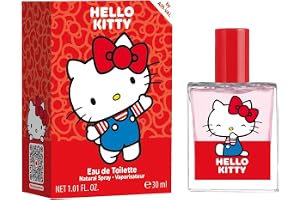 Hello Kitty parfym för barn: Eau de Toilette i en vacker glasflaska och Kitty-motiv, gåva till flickor (30 ml)