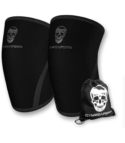 Bear KompleX Ginocchiere Compressione 5mm (paio) - Per Sollevamento Pesi, Powerlifting E Squat - Taglia XXL - Uomo E Donna