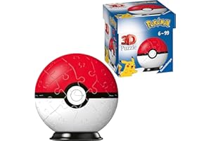 Ravensburger 3D Puzzle 11256 - Puzzle-Ball Pokémon Pokéballs - Pokéball Classic - für große und kleine Pokémon Fans ab 6 Jahren