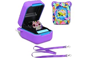 BOVKE Caso de Cubierta de Silicona para Juguete Interactivo Bitzee Magicals con 20 Caracteres Dentro, Manga Protectora de Piel de Mascota Digital Bitzee Magicals para Juguetes de niños, Púrpura