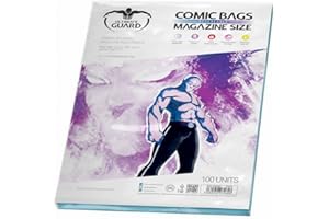 ULTIMATE GUARD Comic Bags Resealable for Magazine Size (Pack of 100)
