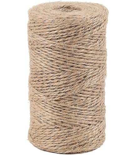 Rouleau Fil Papier Armé Naturel 0,40mm X 200m - Pour Attache Viticulture, Jardinage Bio | Biodégradable, Facile à Utiliser
