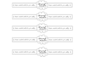 REMERABEL 500Pcs Food Safe Tamper Evident Labels 9x1 Inch Security Seals for Retail Packaging Jars Bottles Commercial-Grade Tamper Resistant Stickers (Black and White, 500)