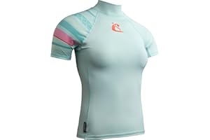 CRESSI Shield Lady Rash Guard Short/SL- Rash Guard Short Sleeve Protective for SUP and Water Sports, Womans