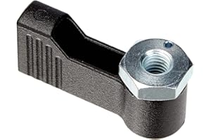 HALDER 24101.0232 Drehriegel, Schwarz, d1=17 mm