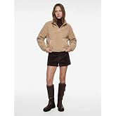 Koton Womens Coat Oversize Peluş Ceket