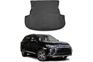 ‎OMAC Kofferraummatte Kofferraumwanne für Mitsubishi Outlander 2012-2021 Gummi TPE
