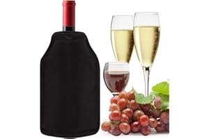 ‎THIMMAMMA Thimmamma Weinkühler-Hülle, langlebiger Gel-Weinkühler, Gefrierschrank zum Kühlen von Prosecco-Champagner-Bier-Weinflaschen, Weinkühler für Dinnerpartys, Grill-Picknick