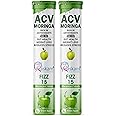 Raskam ACV Moringa 15 Fizz Effervescent Tablets | Green Apple Flavor, 500mg, | Boost Energy & Immunity Naturally with Antioxidants | (2 Packs of 15 Tablets Each)