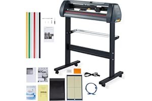 CREWORKS 72cm Vinyl Cutter Plotter for Drawing and Cutting Custom Stickers Signs Shirts, 28'' Design Cutting Machine with Stand, Sign and Sticker Maker Machine w Digital Controls, SignMaster Software