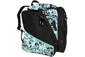 TRANSPACK Unisex Adults Water-Resistant Tough Rugged Lightweight 33L Ice Skate Backpack Bag | Carries Skates, Helmet and Gear, Celestial Storm