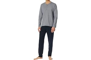Schiesser Herren Schlafanzug lang mit Bündchen - Nightwear Set