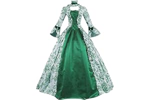NAFING Robe de soirée Baroque Marie Antoinette XVIIIe siècle Renaissance Période Historique Robe Bal Victorienne Tenue de Soirée Médiévale