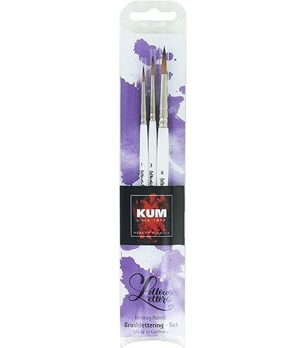 Kum KUM Memory Point Pennello rotondo misura 6 in astuccio da viaggio