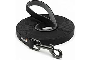 Rudelkönig Longe pour Chien 5m - Robuste et résistante aux intempéries - Longe avec poignée rembourrée - Laisse de Dressage pour Chien Pratique et Confortable