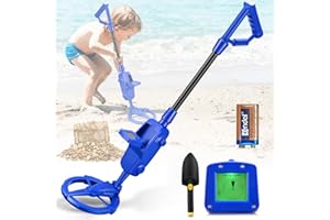 Metal Detector Bambini, VAYOTOY Leggeri Metal Detector per Bambini con Schermo LCD e Bobina di Ricerca Impermeabile, Metal Detector per Bambino ad Alta Sensibilità per la Ricerca di Tesori