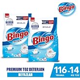 Bingo Premium Toz &Ccedil;amaşır Deterjanı 7 Kg Beyaz 2'Li