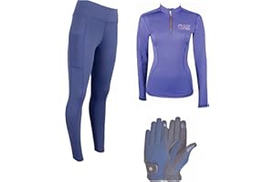 AK RIDING SPORTS AK Oreo Pull on vita alta traspirante equitazione collante/leggings/pantaloni con sedile pieno Silicon Grip AKRS-6052-01